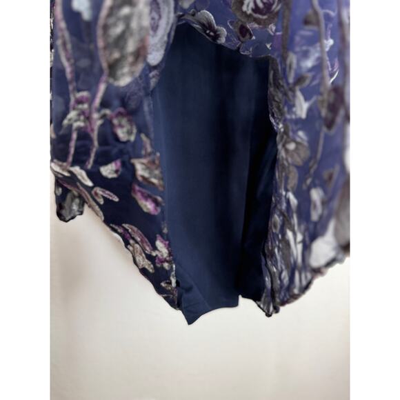 Floral Navy Midi Dress - Picture 13 of 14